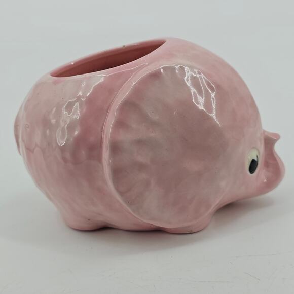 Vintage Gare Inc 1976 marked Pink Elephant Candle Vase Pot RARE - Picture 3 of 8